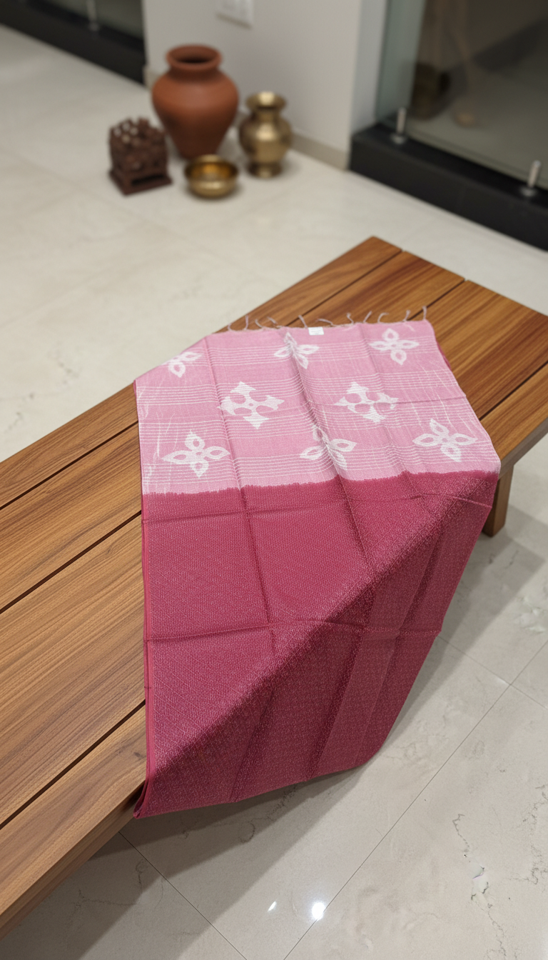 Éclat Spectrum – Rose Wine, Indigo Blue & Charcoal Grey Handwoven Sarees