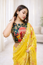 Aurum Veda Tisu Zari Saree – Dual Color Edition | Handcrafted Zari Work