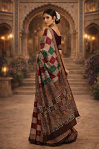 Ajrakh Noor Collection – Mirror Work Sarees