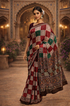 Ajrakh Noor Collection – Mirror Work Sarees