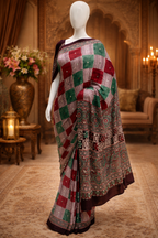 Ajrakh Noor Collection – Mirror Work Sarees
