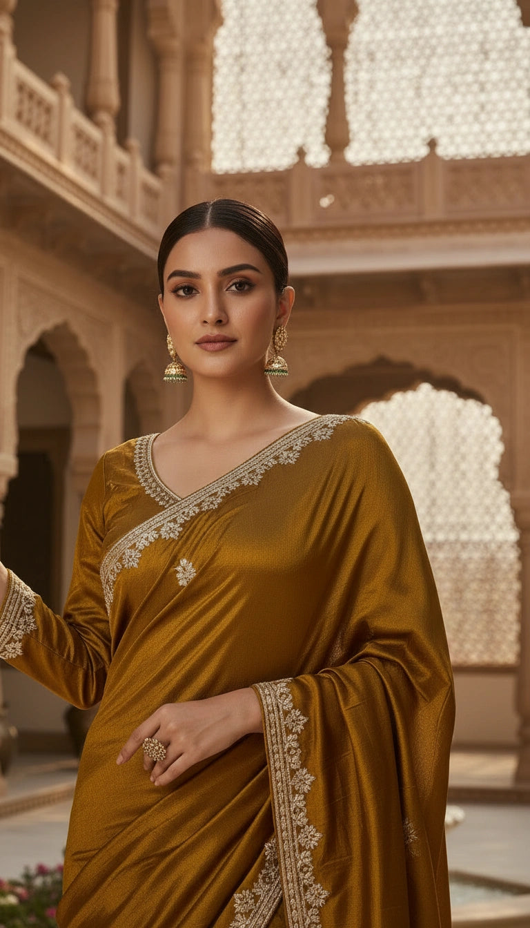 Rajvaniya Modal Gaji Look Handloom Silk Style Saree